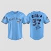 Justin Bieber Blue Jays World Series 2025 Jersey 7 Justin Bieber Blue Jays World Series 2025 Jersey