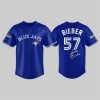 Justin Bieber Blue Jays World Series 2025 Jersey 3