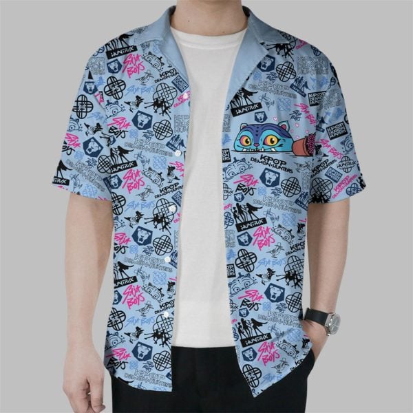 Kpop Huntrix Saja Boys Derpy Tiger Hawaiian Shirt 2