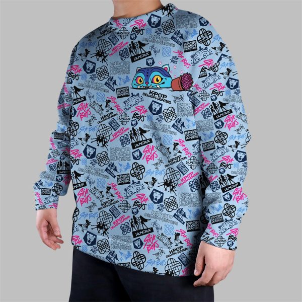 Kpop Huntrix Saja Boys Derpy Tiger Hoodie 2