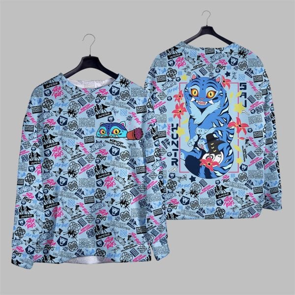 Kpop Huntrix Saja Boys Derpy Tiger Hoodie 5