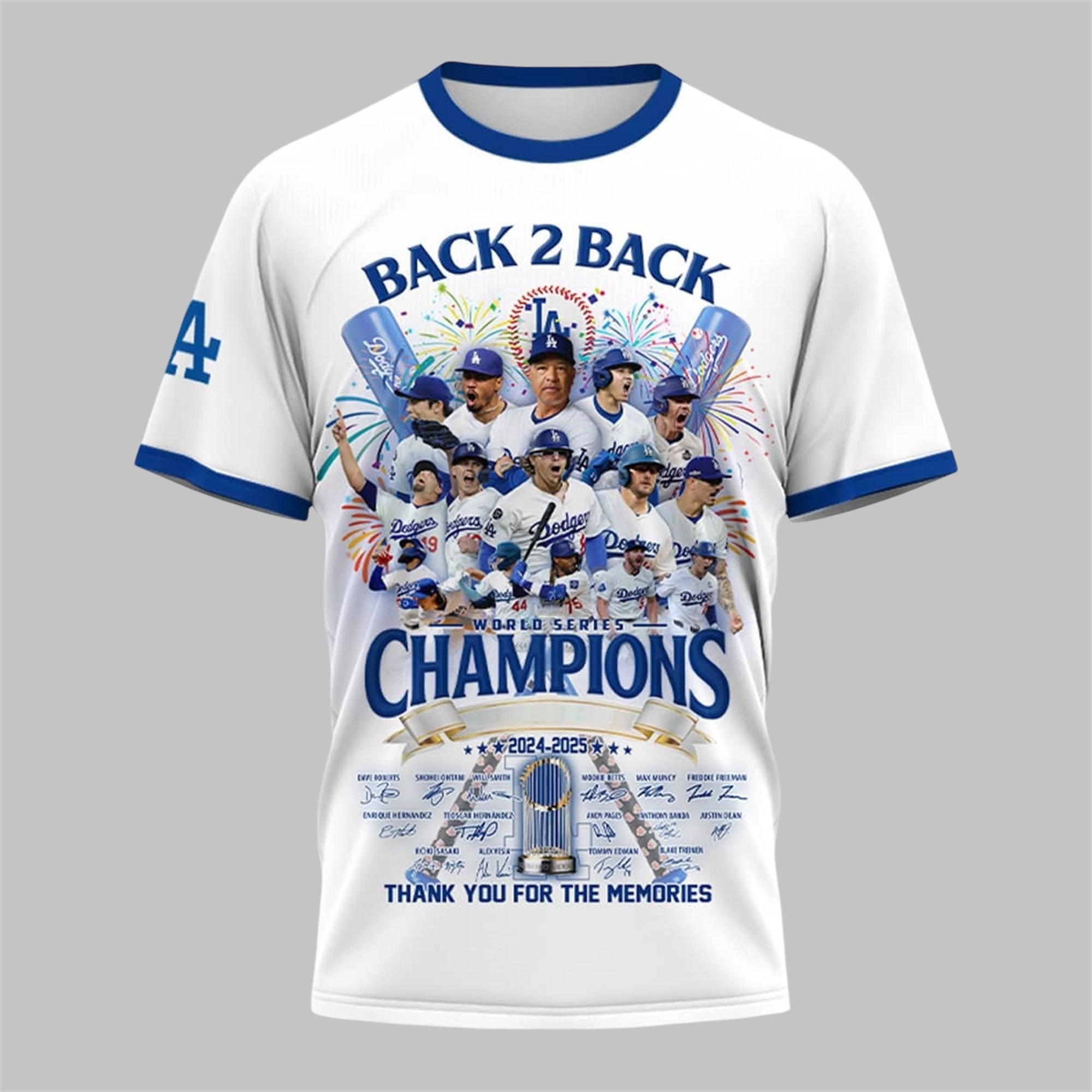 LA Dodgers Back 2 Back World Series Champions 2024 2025 Shirt 2 LA Dodgers Back 2 Back World Series Champions 2024 2025 Shirt 2