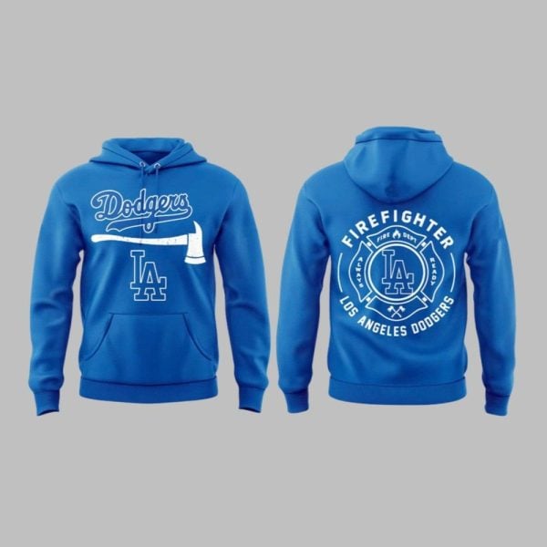 LA Dodgers Firefighter Appreciation Month 2025 Hoodie 1 1