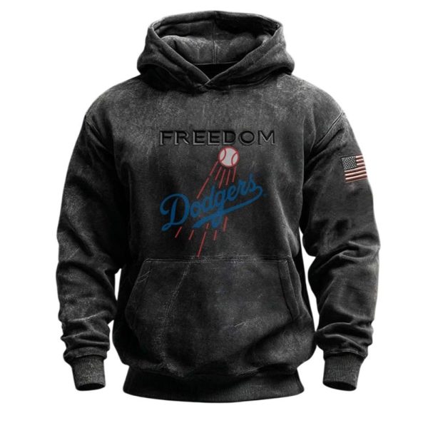 LA Dodgers Freedom Flag 2025 Hoodie 1 2