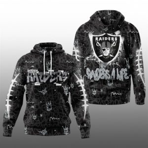 2025 Raiders Graffiti 4 Life Hoodie