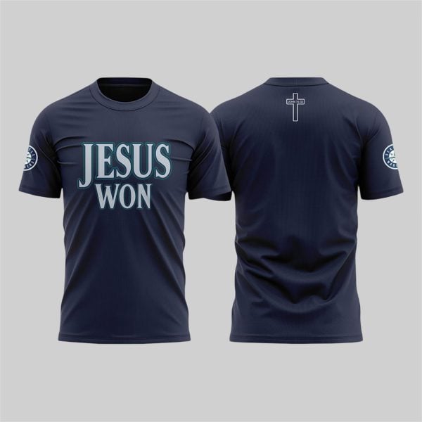 Logan Gilbert Mariners Jesus Won Shirt 1