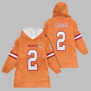 2025 Egbuka 2 Tampa Bay Football Blanket Hoodie 1