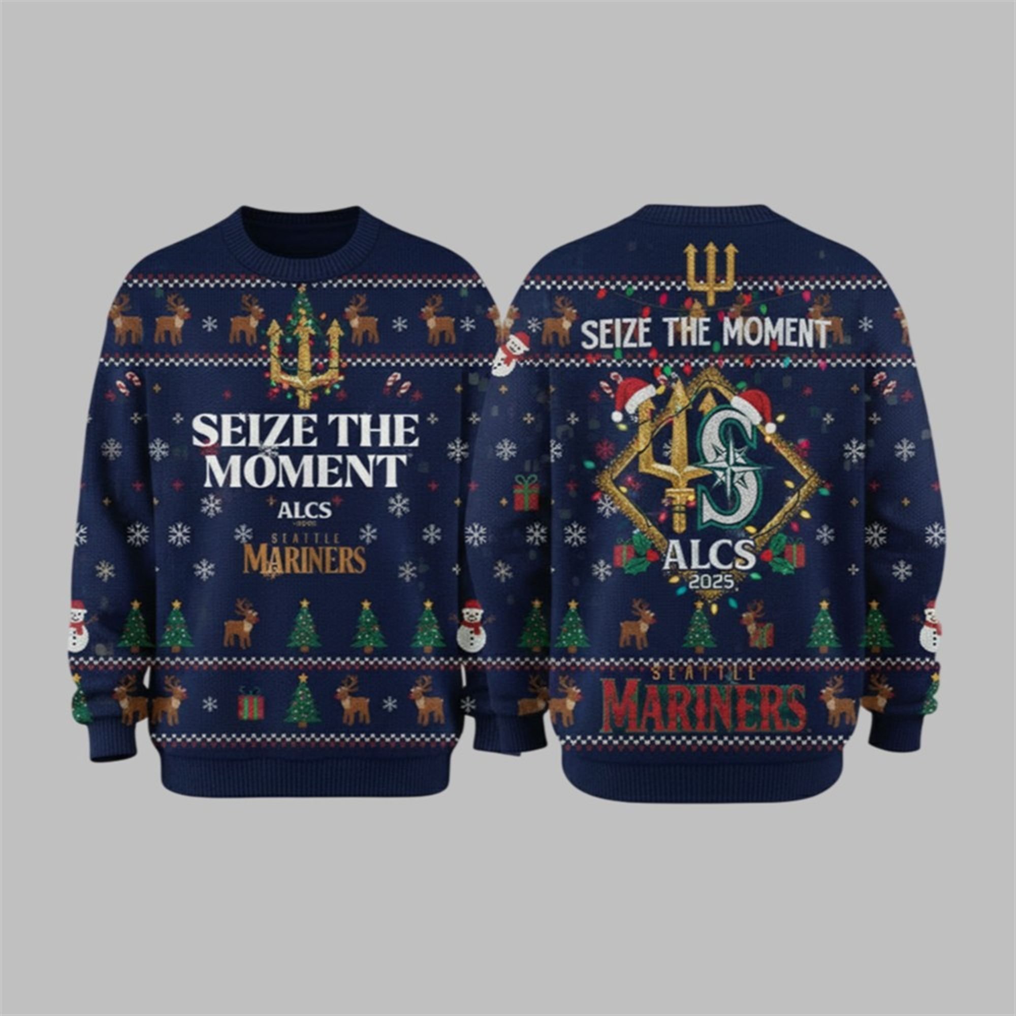 Mariners 2025 ALCS Champions Ugly Christmas Sweater 1 1 Mariners 2025 ALCS Champions Ugly Christmas Sweater 1 1