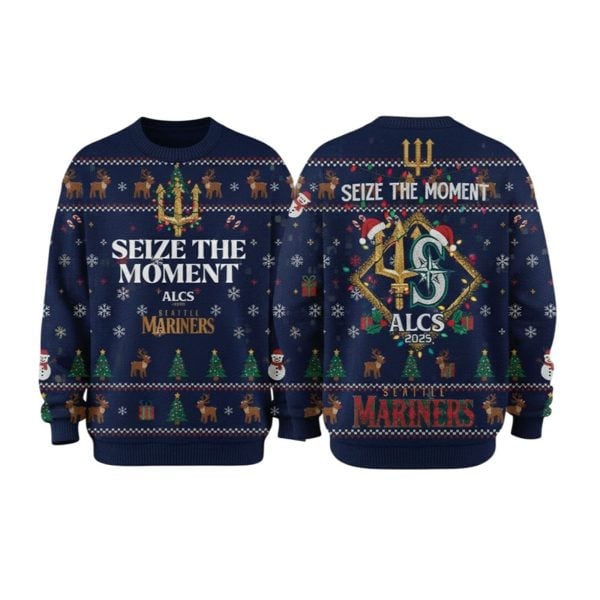 Mariners 2025 ALCS Champions Ugly Christmas Sweater 1 2