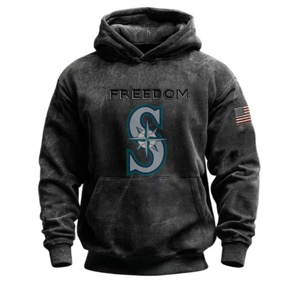 Mariners Freedom Flag 2025 Hoodie 1 2