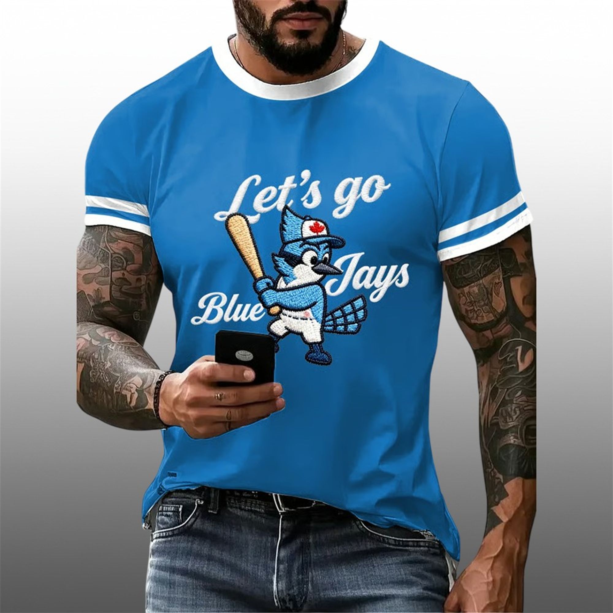 Men's 2025 Let's Go Blue Jays World Series Shirt Men's 2025 Let's Go Blue Jays World Series Shirt