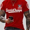 Men's Blue Jays 2025 World Champs Print Casual T-Shirt 6 Men's Blue Jays 2025 World Champs Print Casual T-Shirt