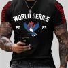 Men's Blue Jays 2025 World Series Print Casual T-Shirt 10 Men's Blue Jays 2025 World Series Print Casual T-Shirt