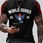 Men's Blue Jays 2025 World Series Print Casual T-Shirt