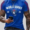 Mens Blue Jays 2025 World Series Print Casual T Shirt 2