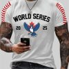 Mens Blue Jays 2025 World Series Print Casual T Shirt 3