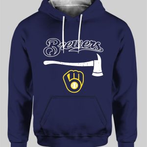 Milwaukee Brewers Firefighter Appreciation Month 2025 Hoodie 1