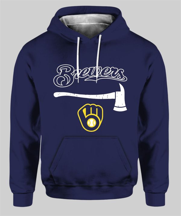 Milwaukee Brewers Firefighter Appreciation Month 2025 Hoodie 1
