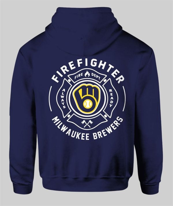 Milwaukee Brewers Firefighter Appreciation Month 2025 Hoodie 2