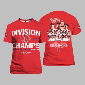 Cleveland Guardians 2025 AL Central Division Champions Shirt 1 1