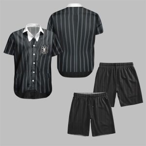 Wednesday Addams Nevermore Academy Halloween Costume Hawaiian Shirt 0