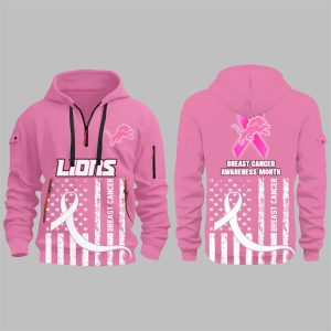 27 Lions 2025 Breast Cancer Awareness Month Hoodie