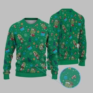 2025 Christmas Grnch Beer Christmas Ugly Sweater 1 1