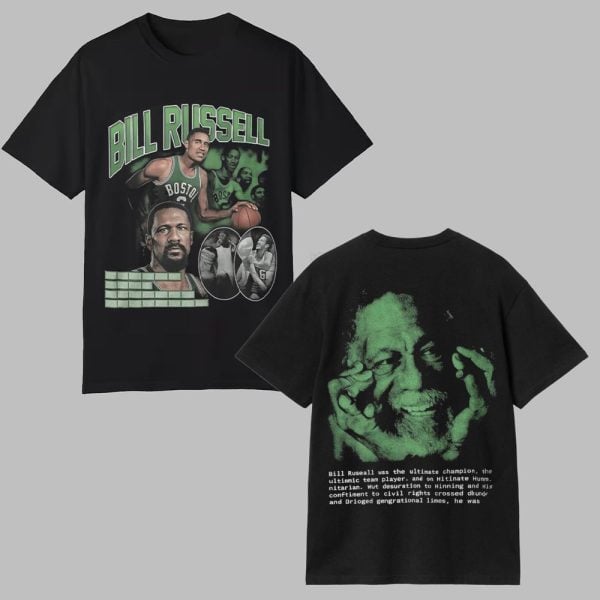 Patriots Christian Gonzalez Bill Russell Shirt 0 0