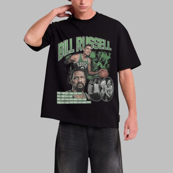 Patriots Christian Gonzalez Bill Russell Shirt 0 1