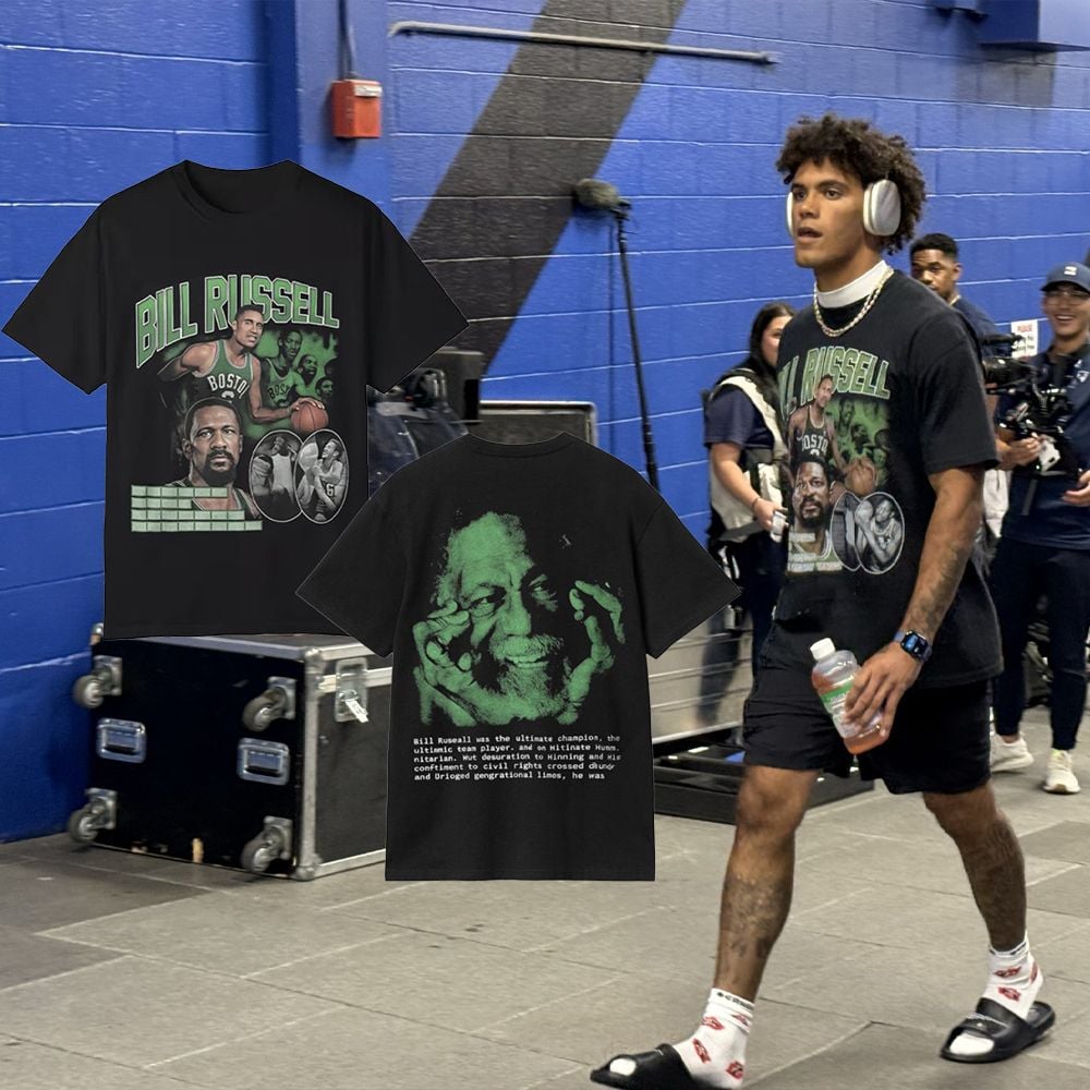 Patriots Christian Gonzalez Bill Russell Shirt 2 2