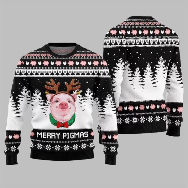 Pig Merry Pigmas Ugly Sweater 2025 Christmas 3