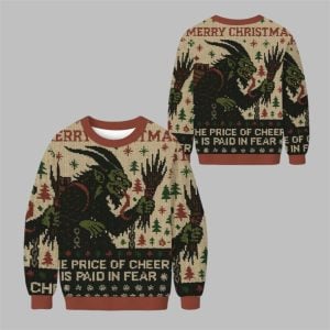 2025 Christmas The Price Of Cheer Is Paid In Fear Ugly Sweater 1 1