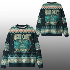 2025 Christmas The Night Court Velaris City Of Starlight Ugly Sweater 1 1