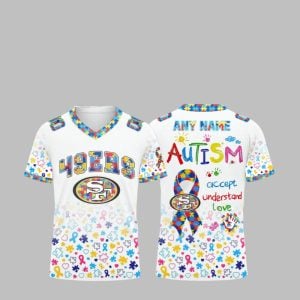 2025 49ers Autism Accept Understand Love Jersey 1 1