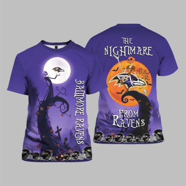 Ravens Halloween The Nightmare 2025 Shirt 1 1