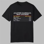 Red Sox All Time Baseball War Leaders Ted Williams Shirt
