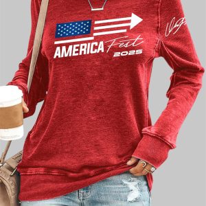 Retro America Fest 2025 Print Sweatshirt 1