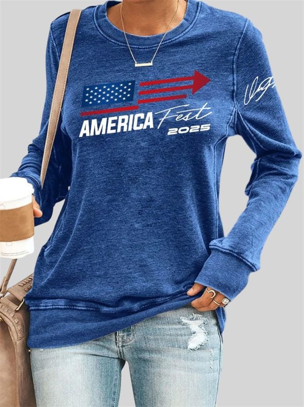Retro America Fest 2025 Print Sweatshirt 4