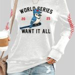 Retro Toronto Baseball World Series 2025 Want It All Print Sweatshirt