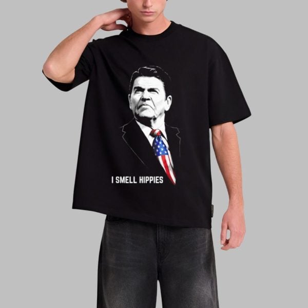 Ronald Reagan I Smell Hippies Shirt 0 1