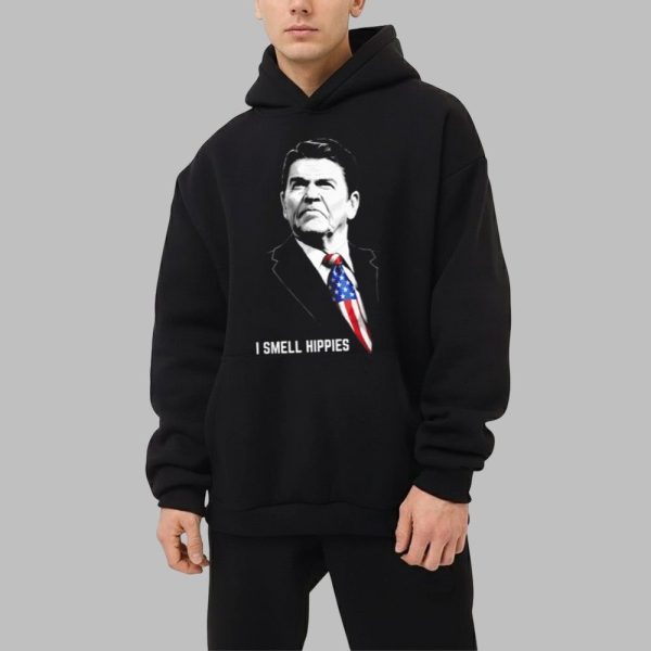 Ronald Reagan I Smell Hippies Shirt 2 1