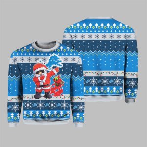 2025 Santa Claus Detroit Ugly Christmas Sweater 1 1