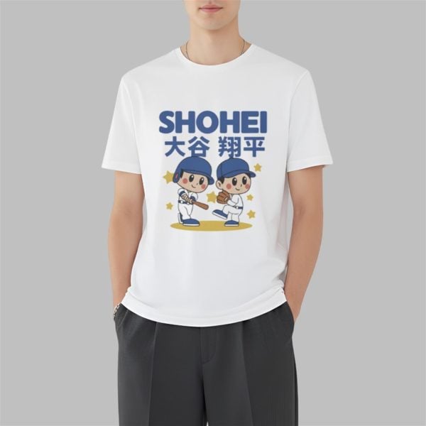 Shohei Ohtani Superstar Cartoon Baseball Shirt 3 7
