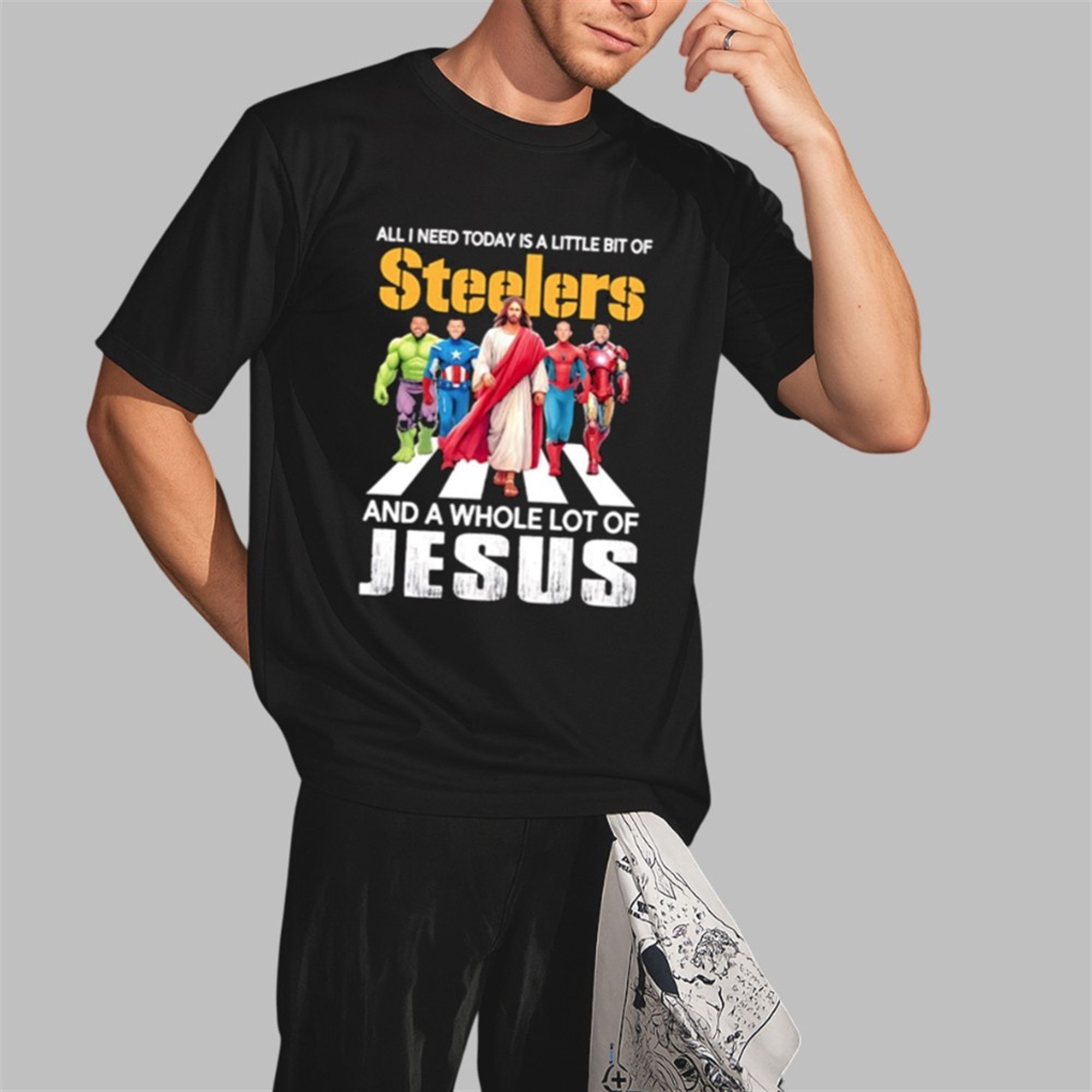 Steelers And A Whole Lot of Jesus Shirt 3 Steelers And A Whole Lot of Jesus Shirt 2 3