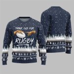 Thank Go For Rugby Ugly Sweater 2025 Christmas