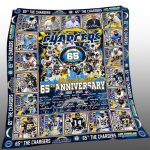 The Chargers 65th Anniversary 1960-2025 Blanket