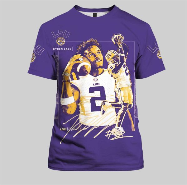 The LSU Football Family Mourns The Loss Of Kyren Lacy 2000 2025 Shirt 2
