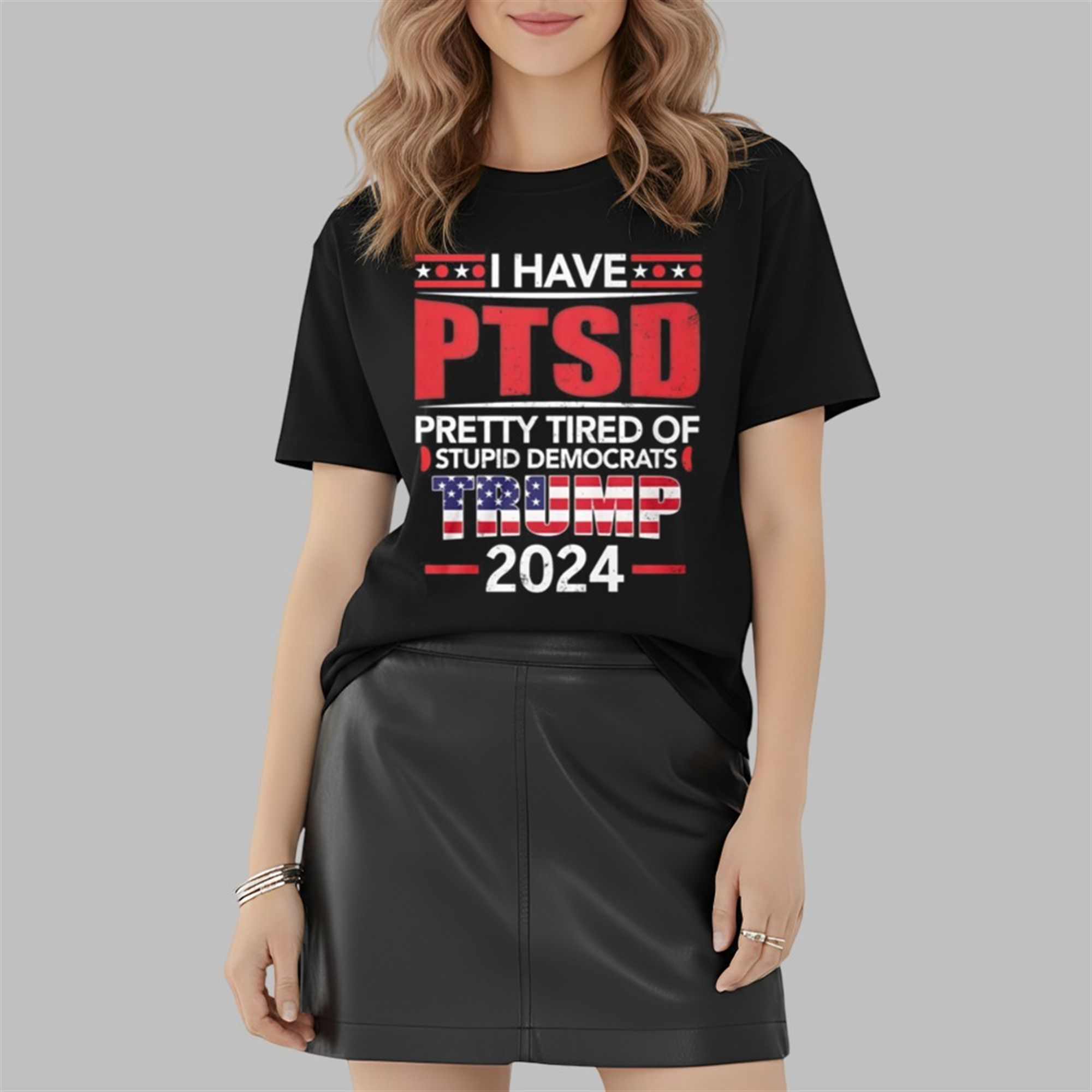 Trump Supporter Pretty Tired Of Stupid Democrats Shirt 2 2 Trump Supporter Pretty Tired Of Stupid Democrats Shirt 2 2