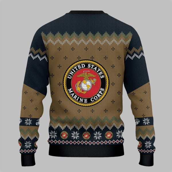 US Marine Veteran Ugly Sweater 2025 Christmas 2