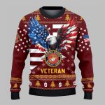 USMC Veteran Ugly Sweater 2025 Christmas